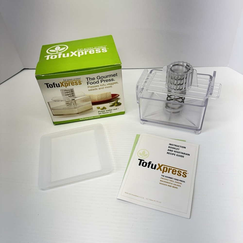 Tofu XPress - Gourmet Food Press Spring Loaded Tofu Maker New Open Box Marinate